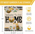 Welcome to Our Home Bumble Bee Spring Summer Decorative Large House Flag, Buffalo Plaid Check Daisy Home Outside Garden Yard Decorations, Farmhous...