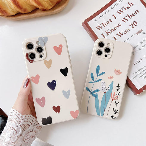 Jmltech Compatible with iPhone 12 Pro Max for Women Girls Cute Design Soft Silicone Camera Protection Protective Lovely Heart Phone Case for iPhon...