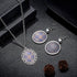 PH PandaHall 60pcs Pendant Trays, 30pcs Photo Charms Pendants Bezel Blanks with 30pcs Glass Cabochon Dome Round Oval Square Tiles for Bouquet Wedd...