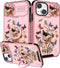 (2in1 for iPhone 15 Plus Case for Women Girls Butterfly Cover Cute Pretty Girly Aesthetic Kawaii Unique Design with Camera Cover and Ring Stand Te...