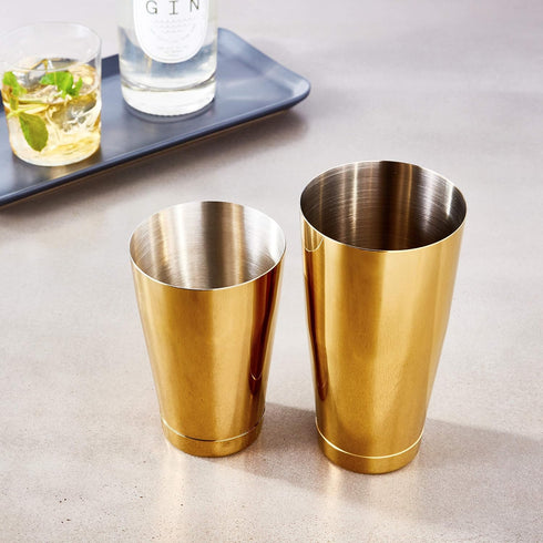 Barfly M37009GD Cocktail Tin, Set (18 oz and 28 oz), Gold...