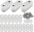40 Pcs Stainless Straight Bracket (1.57*0.63 inch) Flat Straight Braces, Metal Fixed Connecting Plate, Can be Used to Repair Furniture, Bookcase, ...