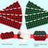 60PCS Christmas Red and Green Plaid Bulletin Board Borders, Self-Adhesive Christmas Buffalo Plaid Bulletin Board Border Trim for Christmas School ...