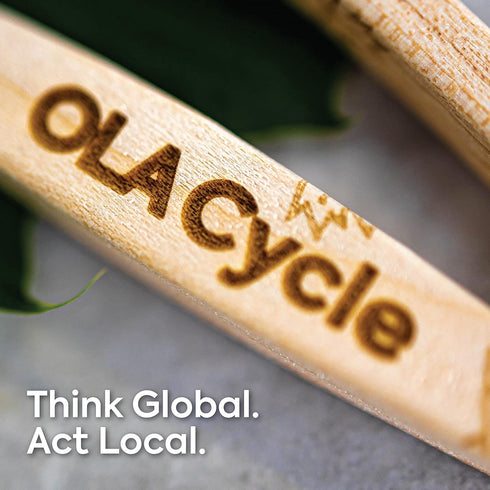 Canadian Maple Toothbrush | Low Impact Bamboo Alternative | Canadian Made from Guitar Factory Scraps | Stays Hygienic & Holds Bristles Better | So...