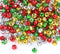 Augshy 200 Pieces Jingle Bells 3/5Inch Craft Bell Bulk for Christmas Home and Pet Decorations Xmas Decor Party Favors Supplies (Red Green Gold Sil...