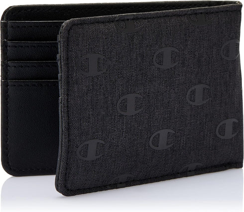 Champion Unisex Adult Graphic Bi Fold Wallet, Washed Black, One Size UK...