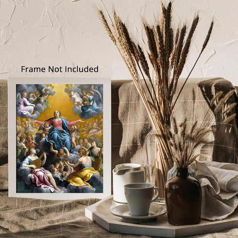 Posterizer 1 pcs-Assumption of the Virgin c. 1597 painting poster-Religious Posters-Gifts for Christians -Decor for Church, Sunday School Classroo...