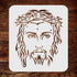 Jesus Stencil, 6.5 x 7.5 inch (S) - Christian Catholic Religious Crown of Thorns Stencils for Painting Template...