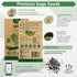Sage Seeds Pack 1.5 G - Over 250 Non-GMO Heirloom Sage Seeds for Planting Herbs in Individual Seed Packet, Herbs Seeds for Planting Home Garden In...