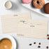 321Done Small Recipe Cards (Set of 50) 3x5 From the Kitchen Of, Modern Scribble Kraft Tan Rustic Boho Minimalist for Wedding, Bridal Shower Double...