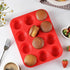Silicone Muffin Pan, 12 Cups Non Stick Cupcake Pan, Great for Making Muffin Cakes, Bread, Tart, BPA Free and Dishwasher Safe...