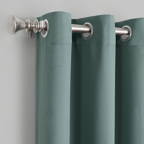 Sun Zero Easton Energy Saving Blackout Grommet Curtain Panel, 40" x 95", Mineral...