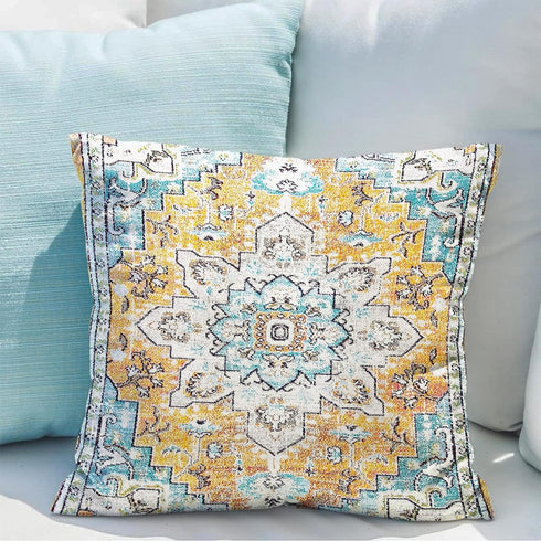 Boho Throw Pillow Covers 22x22 inch Set of 2 Monaco Rug Carpet Double Sided Pattern Short Plush Cotton Soft Pillow Case Cushion Cover Pillowcase f...