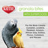 Kaytee Granola Bites with Super Foods Spinach and Kale for Pet Birds, Conure, Cockatiel, Lovebird, Parakeet, Amazon, African Grey, Ecletus, Pionus...