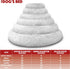Replacement Cover Only for The Dog’s Bed Sound Sleep Donut Dog Bed Spare Cover, Small Ice White Plush...