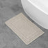 Jean Pierre - Stonewash Racetrack Bath Rug, Cotton, Premium Bathroom Decor, Machine Washable, Highly Absorbent, Measures 21" x 34", Washed Taupe...