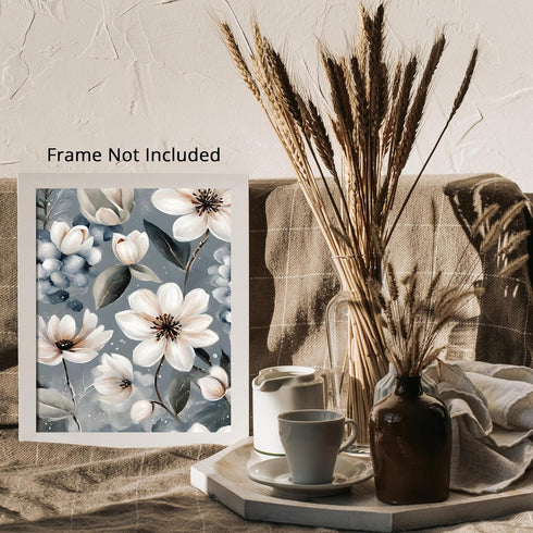 Posterizer 1 pcs-dainty flowers in nature -oil painting style-13-Floral & Botanical Art-Landscape & Nature Art-Living Room Bedroom Decor- unframed...