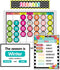 Schoolgirl Style Simply Stylish Tropical 92-Piece Calendar Bulletin Board Set for Classroom, Monthly Wall Calendar with Numbers, Birthdays and Mor...