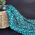 FINGERINSPIRE Mermaid Scales Fabric 39.4x59inch Dark Cyan Hologram 2 Way Stretch Fish Scale Fabric Sparkly Spandex Mermaid Printed Fish Scale Stre...
