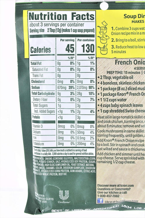 Knorr Mix Recipe French Onion...