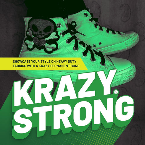 Krazy Fix Clear Fabric Glue, Washable, 100% Waterproof Permanent Bond Glue for Fabric, Heavy Duty Adhesive for Clothing, Patches, Canvas and more,...