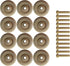 Wood Wheels - 12 Pack with Free Axle Pegs - Made in USA (1.5" Diameter)...