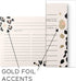 50 Gold Foil Cheetah Print Recipe Cards from Dashleigh, 4x6 inches, Double-Sided...