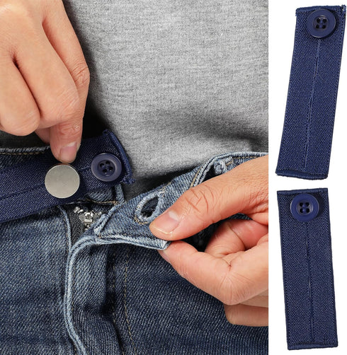 8 PCS Button Extenders for Jeans Elastic Waist Extenders for Pants Waistband Expanders Adjustable Elastic Waist Extenders Waistband for Men Pregna...