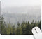 Tree Mouse Pad Green Misty Mountain, Nature Landscape Mousepads Square for Desk Foggy Fir Forest Valley Small Desk Pad Mouse Mat Washable Computer...