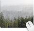 Tree Mouse Pad Green Misty Mountain, Nature Landscape Mousepads Square for Desk Foggy Fir Forest Valley Small Desk Pad Mouse Mat Washable Computer...