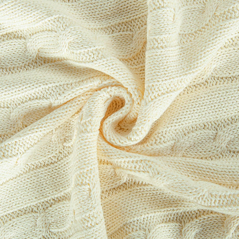 NTBAY 100% Pure Cotton Cable Knit Toddler Blanket, Super Soft Warm Breathable 30x40 Baby Blanket for Crib, Stroller, Nursery, Travel, Newborn, 30x...