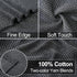Kitchen Towels and Dishcloths Sets, 26 X 15 Inch and 12 X 12 Inch, Set of 8, Soft and Super Absorbent Dish Towels for Drying Dishes, Black with Wh...