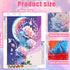JULBEAR Diamond Art Painting Kits for Adults, DIY 5D Diamond Art Kits Round Full Drill Diamond Dots Paintings with Diamonds Dream Flowers Moon But...