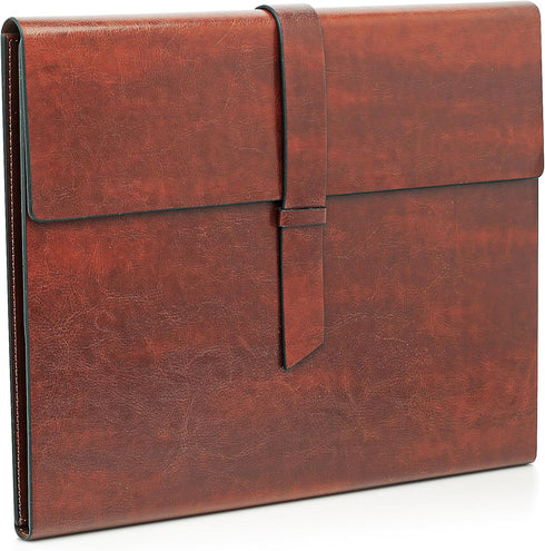GALLAWAY LEATHER Padfolio Portfolio Folder – Slim Portfolio Folio Organizer Holder for Letter Legal A4 Note Pads Notebooks for Men Women Refillabl...