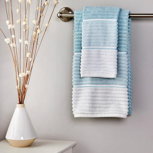 SKL Home Planet Ombre Hand Towel, Taupe 2 Count...