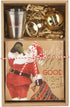 Mud Pie Christmas Holiday Bar Gift Set, napkins 5" sq | opener 3 1/2" x 2" | shot 2 1/2" oz...