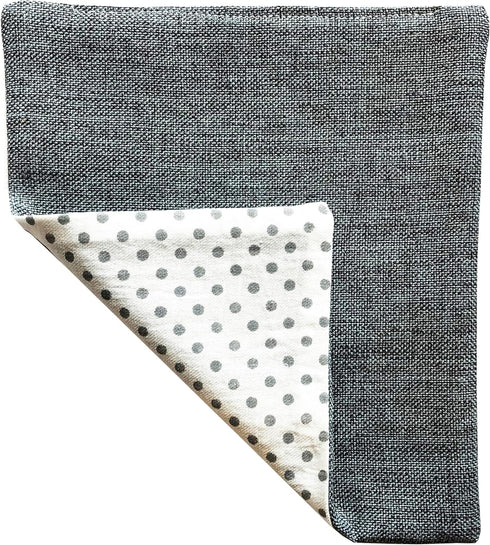 Dollhouse Bedding, 5 Piece Set with Comforter & Pillows, Blanket, Realistic Bedroom Accessories for 6 inch Dolls, 1/12 Scale, Gray and White Linen...