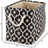 Bone Dry Pet Storage Collection Lattice Paw Print, Small Rectangle, Black...