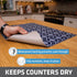 Drymate XL Dish Drying Mat, Oversized (19”x24”), Low-Profile, Super Absorbent, Quick Dry Fabric, Waterproof & Slip-Resistant, for Kitchen Counter,...