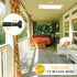 Kenney Weaver Cap End Indoor/Outdoor Black Curtain Rod, Adjustable 37-72 Inch Rod for Windows & Patio...