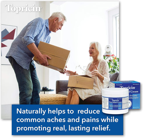 Topricin Pain Relief Cream (4 oz) Fast Acting Pain Relieving Rub...