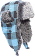 Unisex Winter Trapper Hat with Faux Fur Lining and Ear Flaps – Warm Bomber Hat for Men and Women, Plaid Design...