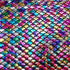 Iridescent Mermaid Hologram Spandex Fabric by The Yard(Rainbow Iridescent,1yd)...