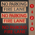 4" Fire Lane No Parking Pavement Word Letter Stencil Template No Parking Fire Lane Stencil Cardboard Parking Lot Stencils Reusable No Parking Sign...