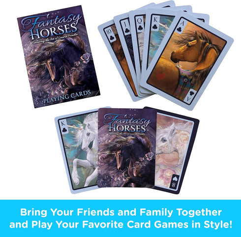 AQUARIUS - Laurie Prindle- Fantasy Horses Playing Cards...
