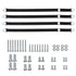 Metal Anti Tip Furniture Kit, 4 Pack Silver Furniture Anchors for Baby Proofing, TV Safety Straps For Flat Screens, Earthquake Straps, Heavy Strap...