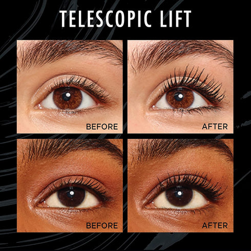 L'Oreal Paris Telescopic Lift Mascara, Lengthening and Volumizing Eye Makeup, Lash Lift with Up to 36HR Wear, Waterproof, Black, 0.33 Fl Oz...