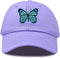 DALIX Exotic Blue Butterfly Hat Womens Gift Embroidered Girls Cap...