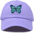 DALIX Exotic Blue Butterfly Hat Womens Gift Embroidered Girls Cap...