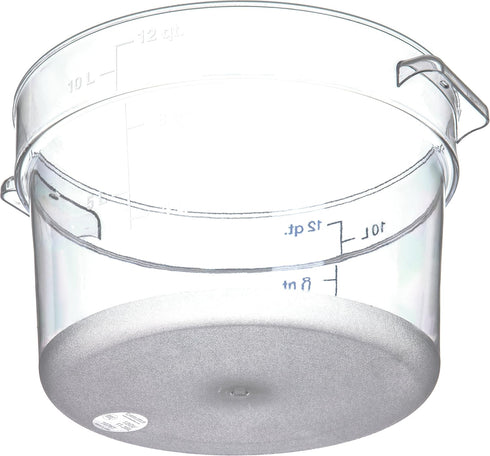 Carlisle FoodService Products Storplus Round Food Storage Container with Stackable Design for Catering, Buffets, Restaurants, Polycarbonate (Pc), ...